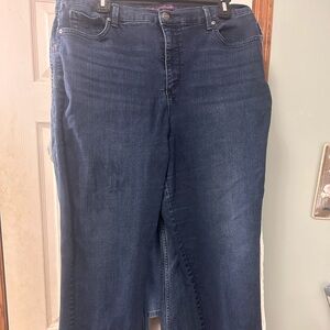 Gloria Vanderbilt Dark Blue Straight Leg Jeans